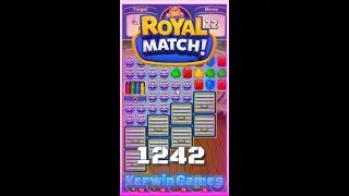 Royal Match Level 1242 - No Boosters Gameplay