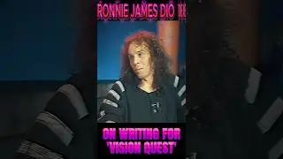 RONNIE JAMES DIO on writing music for the movie 'VISION QUEST'!                 #dioshorts
