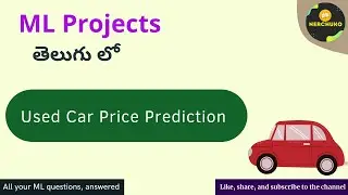 Used Car Price Prediction Machine Learning Project | Random Forest Regression | Python Coding Telugu