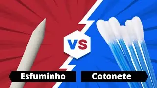 Cotonete vs Esfuminho - Dá de desenhar realista com o cotonete?