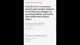Gray level co-occurrence matrix and wavelet analyses reveal discrete changes in proxi... | RTCL.TV