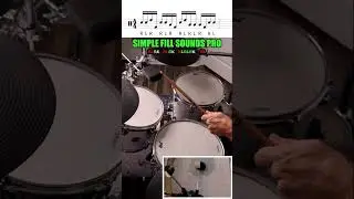Simple Drum Fill Sounds Pro #drumfill #drumlessons  #creativdrums