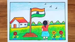 Republic Day Drawing Easy ll Republic Day Poster Drawing Easy ll 26th January Day Drawing Easy 
