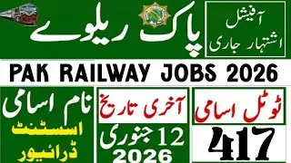 Pak railway Jobs 2026 | Railway station job ma apply karna ka full trika | how to Apply railway jobs