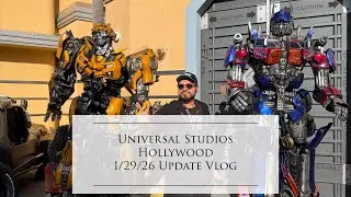 Universal Studios Hollywood End of Jan Vlog