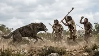 Life Million Years Ago | Giant Wolf vs Homo Habilis | Prehistoric Survival Battle