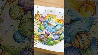 the most DRAMATIC coloring page transformation&hellip; #adultcoloring