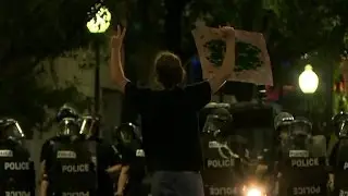 On the scene of violent protests in NC streets