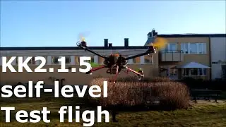 HobbyKing KK2.1.5 quadcopter test flight