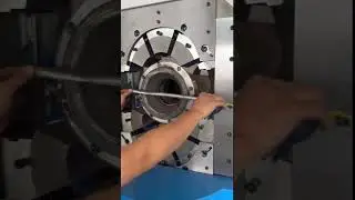 8 inch super thickness hose crimping machine working show#hydraulic #hose #hydraulichose #hydro