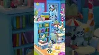 Tragic Clown Bedroom 🤡 The Sims 4 Stop Motion | #shorts