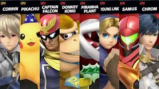Super Smash Bros. Ultimate - Corrin F & Pikachu vs Random Fighters