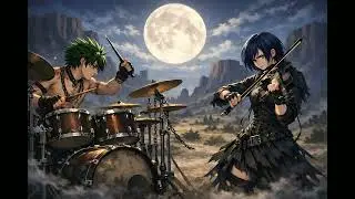 Monica & The Wolves - Gravel Halo Duel - Instrumental Gothic Country Western (Suno V5)