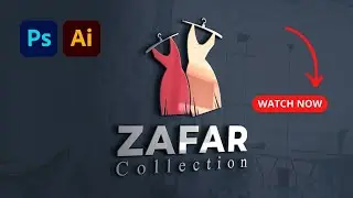 illustrator tutorial: Clothing Shop Logo Design in Adobe illustrator with my Voice over pro max.