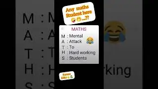Any maths student here👆🤷&zwj;♂️🤭 please comment🤭😳😂😲 #mathshorts #mathsfever #followme #viralmyvideo