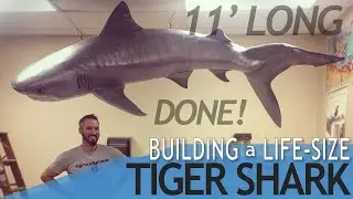 TIGER SHARK foam carving - How-to Part  3 - FINISHED!