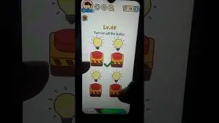 Brain boom level 49 turn on all the bulbs. Walkthrough solution