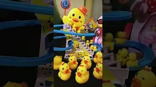 ASMR Mini Duckling Climbing stairs #amazing #shortvideo #toys
