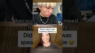 Didn&rsquo;t notice I was speaking Chinese | #omegle #chinesereaction #ometv