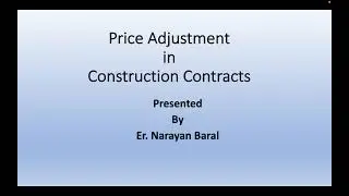 Procurement & Contract Management: Ep. 16: Price  Adjustment in  Construction Contract