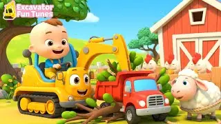 Construction Trucks Children's Song Remix | Fun Construction Trucks for Kids