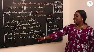 Cours - CE2 - Mathématiques: Activités Numériques / les nombres de 10000 à 50000 / Mme Sarr
