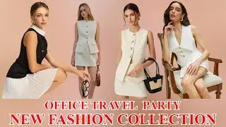 Trendy Skirt & Vest Set Collection | Elegant Button-Front & Linen Outfits for Women 2025