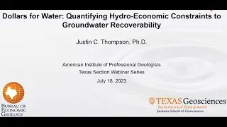 Dollars for Water: Quantifying Hydro Economic Constraints to Groundwater Recoverability