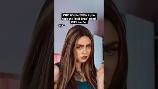 POV: It&rsquo;s the #2010s & you took the &ldquo;bold brow&rdquo; trend WAY too far. #nostalgia #millennials #2016