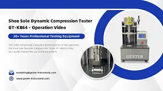 Shoe Sole Dynamic Compression Tester GT-KB64 - Operation Video