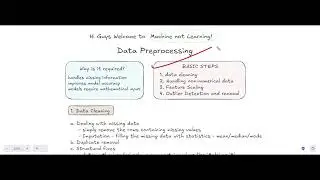 Basic data Preprocessing