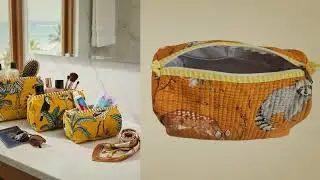 The House of RajPadmini Handcrafted Waterproof Travel Organizers Set of 3 Pouches