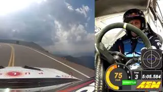 Rhys Millen's PPHIC World Record Setting Run with ON SCREEN AEM Data Analysis!