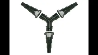 Laguna Y-Connector with Click-Fit Couplers, 3 at 1-1/2-Inch length - Overview