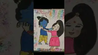 #Holivibes #painting  #positivevibes #holi #drawing #learnwithpayal #viralshorts
