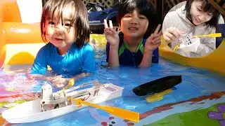 手漕ぎボート＆水中モーターを作ってみた タミヤ楽しい工作シリーズ