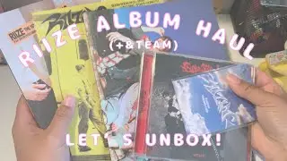 RIIZE ALBUM HAUL (+ one &team album LOL) yap with me while I unbox albums and organize my binder!