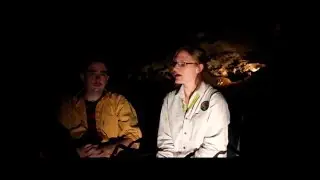 Artist Ben Beeton in conversation with Naracoorte Caves' Executive Officer Amy Macken