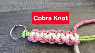 How to Tie a Cobra Knot (Solomon Bar) | Paracord Bracelet & Keychain Tutorial
