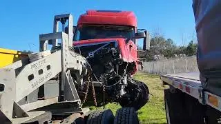 Towing a Wrecked Volvo With a Protote Model 9 Unit