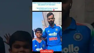 VIRAT KOHLI WITH HIS LOOK A LIKE KID GARVIT UTTAM!!!❤️ #viratkohli #indvsnz