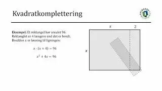 ANDENGRADSLIGNINGER - Kvadratkomplettering
