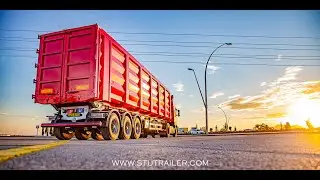 Tipper Trailer For Metal Scrap Transportation / 71 m3 Tipper Trailer - STU Trailers