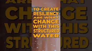 Change Your Water, Change Your Cells!