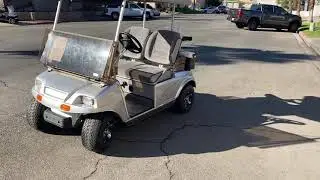 Ingot Silver Club Car DS Golf Cart Virtual Test Drive