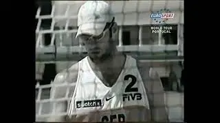 2005. Espinho. Beachvolleyball. Final. Jonas Reckermann Markus Dieckmann GER Brink Schneider GER