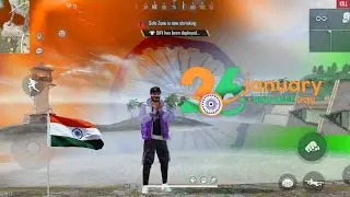 26 January free fire status✨FF status Republic day 🤗#26january