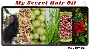 Homemade herbal hair oil for fast hair growth #hair #haircare #hairgrowthoil #herbalhairoil 