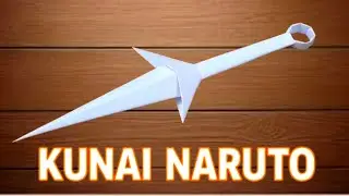 How to Make a Paper KUNAI kNIFE |  Paper Knife  | Simple Origami Craft.