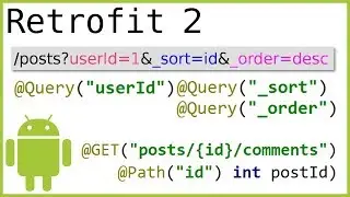 Retrofit Tutorial Part 2 - URL MANIPULATION: @PATH @QUERY @QUERYMAP @URL - Android Studio Tutorial